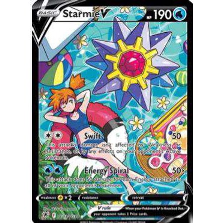 Pokemon Sword & Shield Astral Radiance Ultra Rare Starmie V TG13