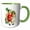 Green/White, variant on 3drose, Clapsaddle – Boy and Girl with Toys, 11oz Two-tone Red Mug