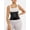 Black, variant on Women's Adjustable Tummy Control Waist Trainer Belt with Triple Wrap Design, XS-3XL