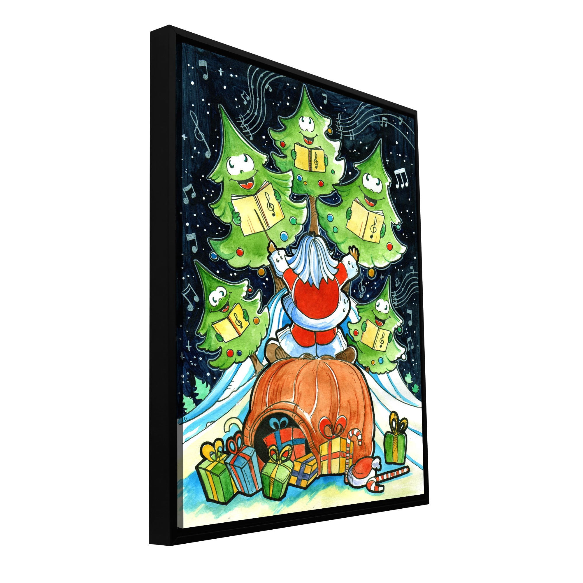 Luis Peres "Choir" Floater-Framed Gallery-Wrapped Canvas
