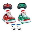thumbnail image 1 of Coche de batalla RC navideño con música y luz, coche de dibujos animados RC, juguete mini, vehículo eyector controlado por control remoto para niños,, 1 of 7