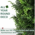 thumbnail image 5 of Colourtree 59" Artificial Cedar Topiary Fake Cypress Trees Christmas Pine Tree Faux Cedar Potted Plants for Indoor Outdoor Home Front Porch Decor - Pot Style 01, 5 of 6