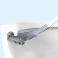 thumbnail image 6 of 1.96 x 16.141 x 2.79inch Toilet Cleaning Brush With Long Handle, Golf Silicone, Wall Mount, 360° Deep Cleaning Brush, Bendable Brush Head , No Drilling Required （Midnight Green）, 6 of 9