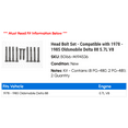 thumbnail image 2 of Head Bolt Set - Compatible with 1978 - 1985 Oldsmobile Delta 88 5.7L V8 1979 1980 1981 1982 1983 1984, 2 of 2
