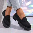 thumbnail image 4 of Viluyesy Loafers for Women Platform Slip On Chunky Sole Glitter Comfortable Casual Dress Shoes Lug Sole Everyday Black Size 5.5, 4 of 9