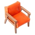 thumbnail image 3 of Sofá miniatura a escala 1:12, muebles para casa de muñecas, mini sofá de cuero sintético, casa de muñecas Naranja Pequeño, 3 of 9