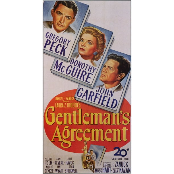 Gentleman's Agreement - movie POSTER (Style B) (11" x 17") (1947