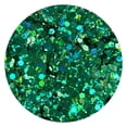 thumbnail image 2 of Glitter TORC, holográfico, grueso, verde esmeralda, 454 g, 2 of 7