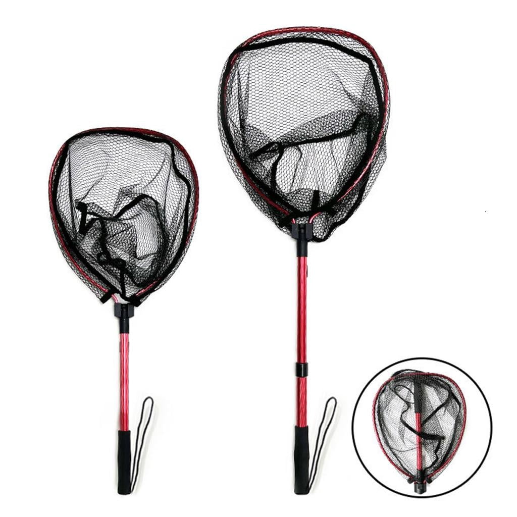 Yihuala Fishing Landing Net Telescopic Folding Fish Landing Net Telescoping Fishing Net for Saltwater and Freshwaters