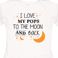 thumbnail image 4 of Inktastic I Love My Pops to the Moon and Back Boys or Girls Long Sleeve Baby Bodysuit, 4 of 5