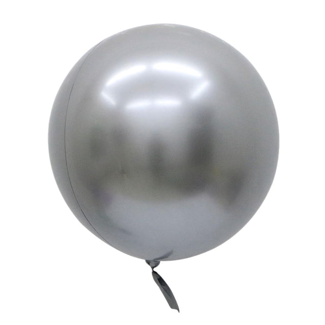 Globos redondos grandes de papel metálico para decoración de bodas 22 " - plateado Plata Sunnimix Globos metálicos grandes