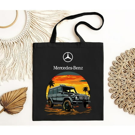 vintage Short Sleeves Mercedes-Benz Tote Bag for Men and Women  S--TH12779