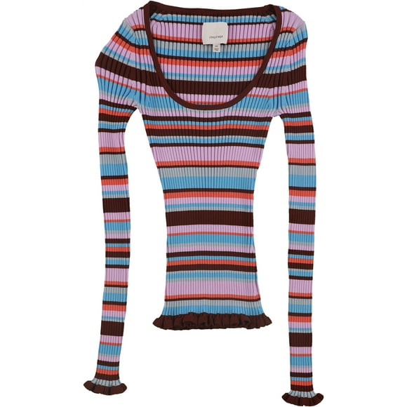 Cinq A Sept Chandail-Over Rayé pour Femmes, Multicolore, Très Petit