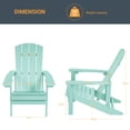 thumbnail image 2 of ACEGOSES 4 Pcs Adirondack Chair Weather Resistant for Patio Garden, Backyard,Porches and Indoors,Light Green, 2 of 5