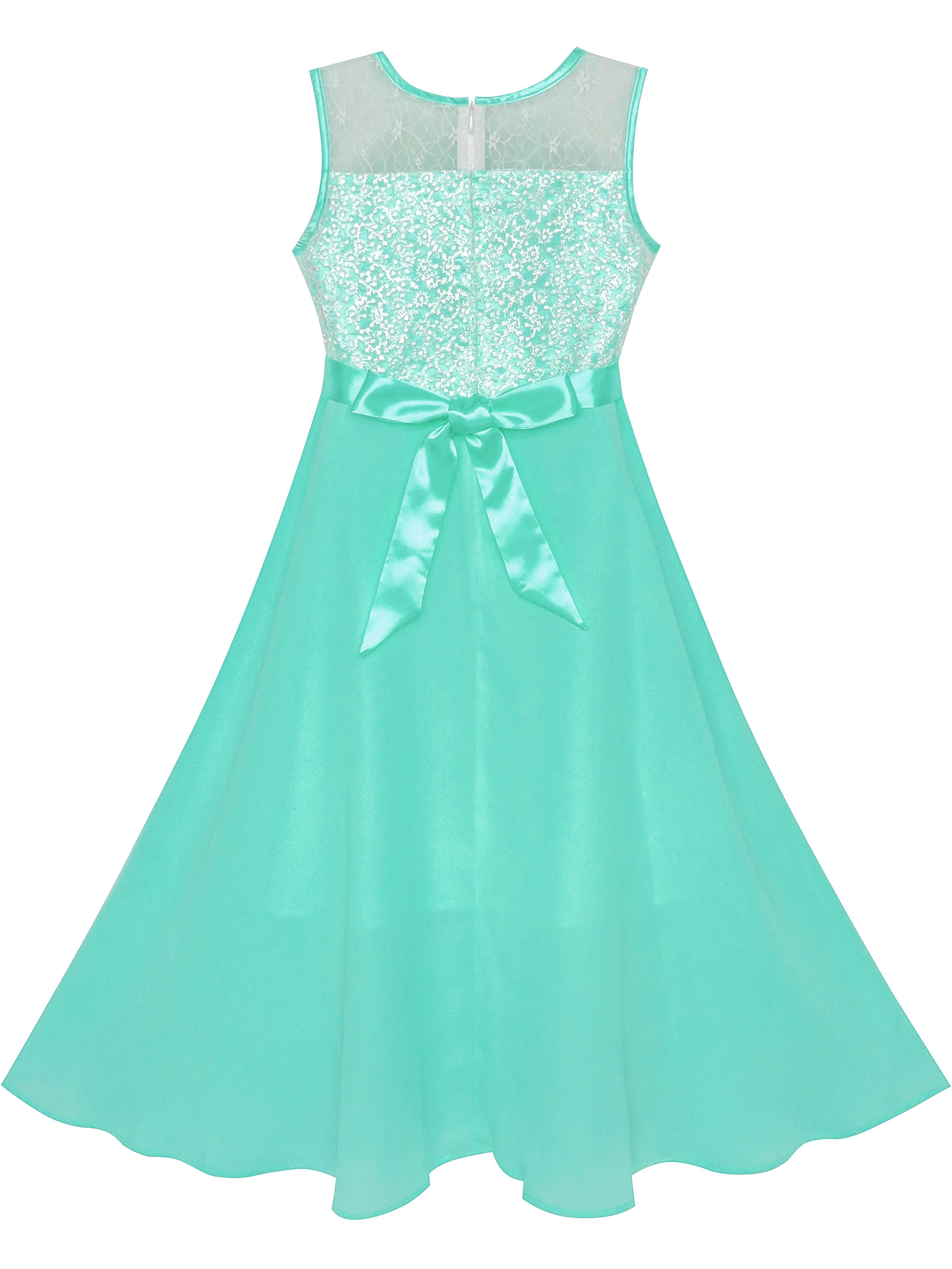 turquoise chiffon dress