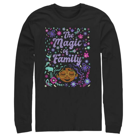 Men's Encanto Mirabel The Magic of Family Long Sleeve Shirt Black Medium