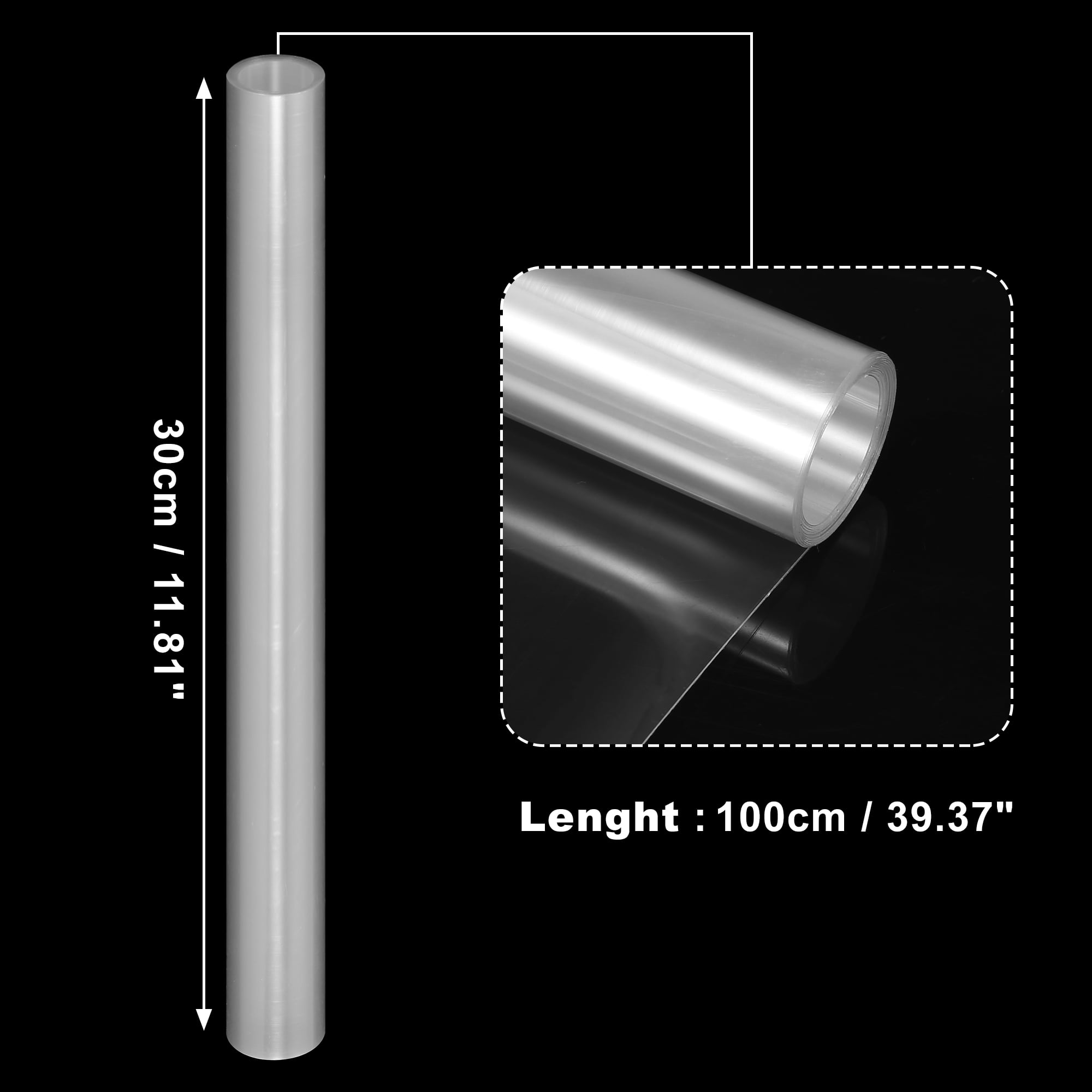 Unique Bargains Clear Vinyl Wrap Sheet Car Paint Protection Film Cover Decal 12" x 39"