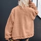 thumbnail image 5 of Abrigo informal de manga larga sin capucha y chaquetas de lana de cordero para mujer, otoño/invierno, abrigo de cuello alto y manga larga para mujer, 5 of 5