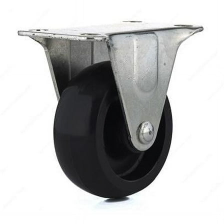 2 in. General Duty Polypropylene Rigid Caster, Black