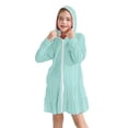 thumbnail image 4 of EnJoCho Girls Hooded Terr𝗒 Cover Up Swimsuit With Sunglasses Zipper Swim Dress Short Sleeve Ruffl𝖾 Coverups Bathing Suit Swimwear, 4 of 9