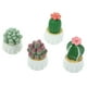 thumbnail image 5 of 4 piezas de adornos de plantas en maceta en miniatura, suculentas artificiales, cactus en maceta para micropaisaje., 5 of 7