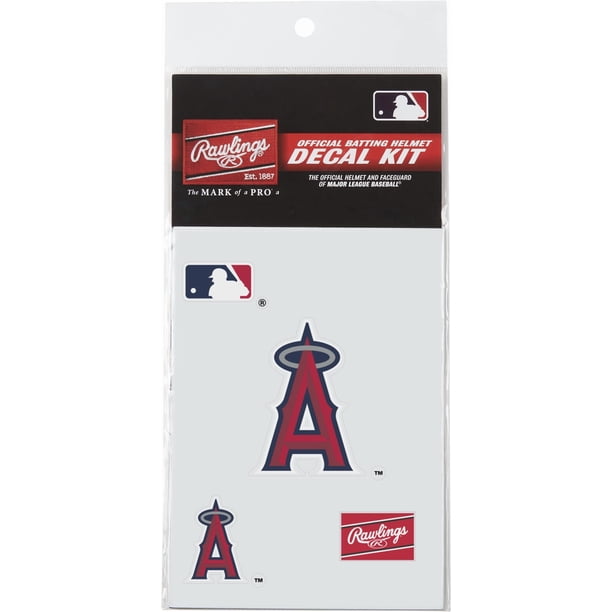 Kit de calcomanías para casco de béisbol Rawlings MLB Authentic Angels