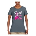 thumbnail image 2 of for a Support Awareness Womens Graphic T-Shirt, Charcoal, X-Large, 2 of 3