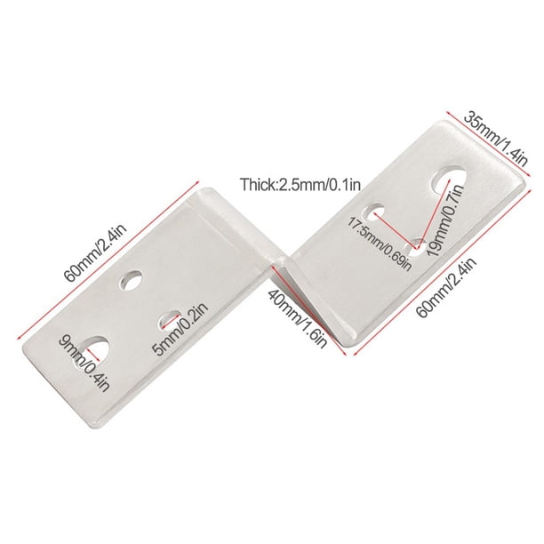Multifunctional stainless steel thickened Z-shaped corner fixed