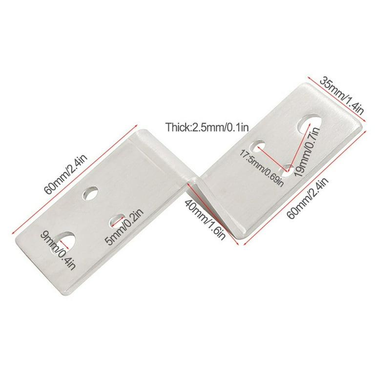 Multifunctional stainless steel thickened Z-shaped corner