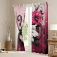 thumbnail image 3 of Castle Fairy Vintage Flower Blackout Curtains Set of 2 (52x84 Each) for Teens Boys Girls,Botanical Plants Window Curtains,Abstract Graffiti Splash Curtains and Drapes,Lightweight Room Decor, 3 of 6