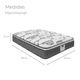 thumbnail image 3 of Colchón Matrimonial Restonic Ortopédico Confort Premium + 2 Almohadas Restonic, 3 of 9