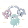thumbnail image 4 of Teething Toys 0-6 Months BPA Free Silicone Teethers for Babies  6-12 Months Baby Chew Toys, Silicone Teething Ring for Infant Newborn (Blue Elephant), 4 of 7