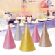 thumbnail image 1 of Gorro de cumpleaños puntiagudo para fiesta de cumpleaños con película PET brillante, 12 unidades, apto para actividades de bebés y adultos, 1 of 1