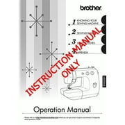 Angle View: Brother LS2300PRW Sewing Machine Owners Instruction Manual (Paperback)