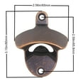 thumbnail image 5 of Luwanburg Wall Mounted Bottle Opener Old Fashioned Beer Top Opener Table Mounted Antique Copper for Kitchen Bar ( Pack of 3 ), 5 of 5
