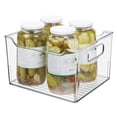 thumbnail image 6 of mDesign Plastic Kitchen Pantry/Cabinet Storage Bin w/Handles - 8 Pack - Clear, 6 of 8