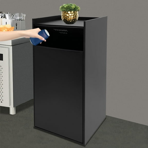 46*22*22in Rectangular Wooden Trash Can Cabinet Trash Can Commercial Trash Can