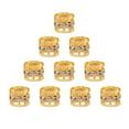 thumbnail image 1 of 10 unidades de abalorios para rastas, joyas de strass para rastas, pasadores metálicos dorados y plateados para mujeres, trenzas, pinzas para el pelo, adornos para el cabello, 1 of 6