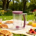 thumbnail image 4 of Pancake Batter Dispenser with Squeeze Handle, 4-Cup Container  Molds for Pancakes and Waffles, BPA-Free, 4 of 8