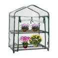 thumbnail image 1 of Minigreenhouse, Transparent Waterproof Plastic Small Portable Grow Plant Two tiers69×49×92cm, 1 of 8