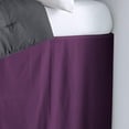 thumbnail image 2 of Dorm Room Bed Skirt - College Dual Tone Dorm Bed Skirt - Long Two Tone Dorm Bedskirts - Extra Long Dorm Room Bed Skirt - Brushed Microfiber Two Tone Bedskirts - Twin-XL - 40" Drop, Plum, 2 of 2