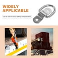 thumbnail image 2 of HOOWIFFY 1 Set Fastening Rings D Ring Track Tie Down Ring Iron Silver for Transportation, 2 of 4