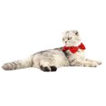 thumbnail image 2 of Navidad mascota rojo cuello estrella pequeño perro cachorro mascotas decorando bufanda cuello flor cálido peluche bufanda para invierno, 2 of 8