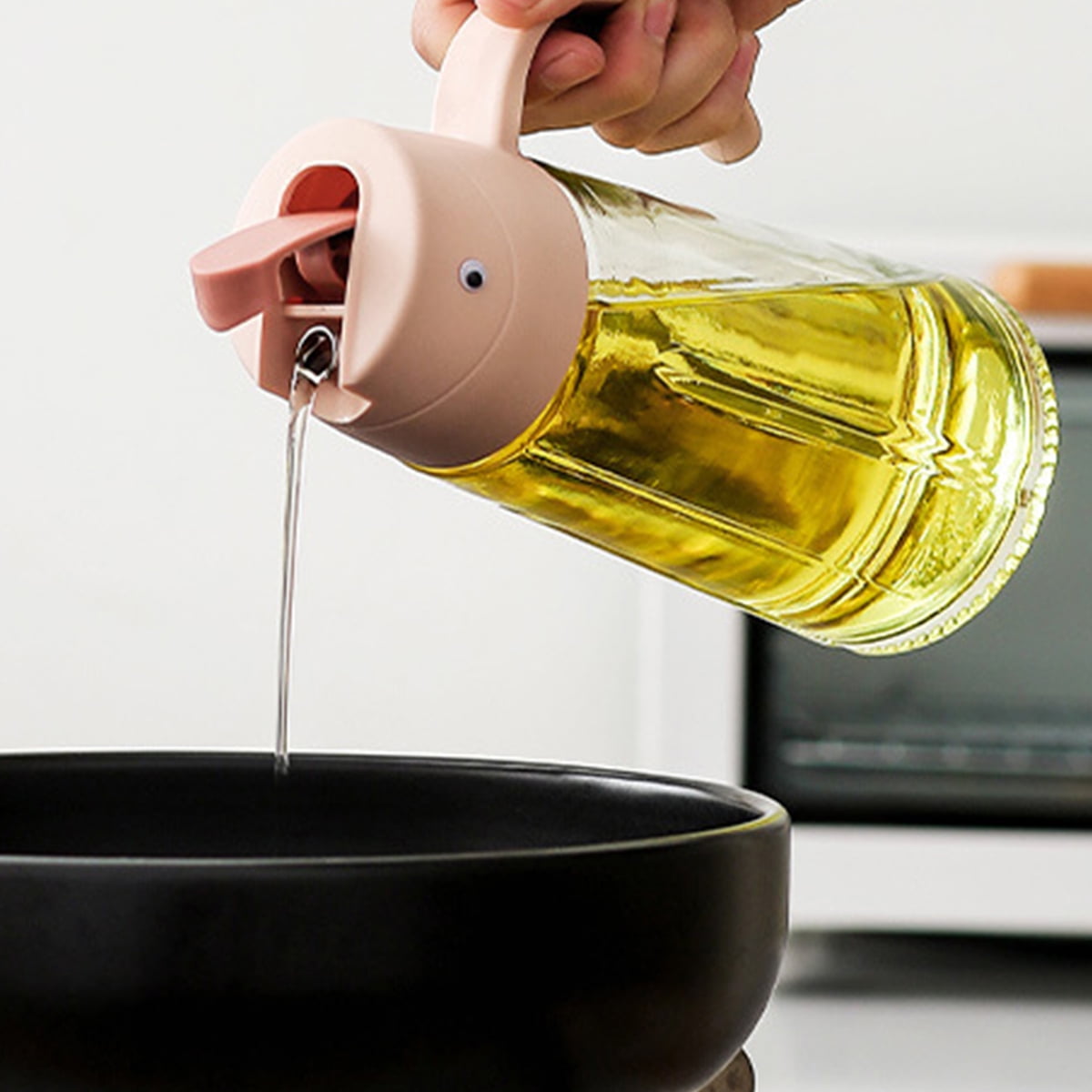 Travelwant 630ML Auto Flip Olive Oil Dispenser Bottle,Leakproof