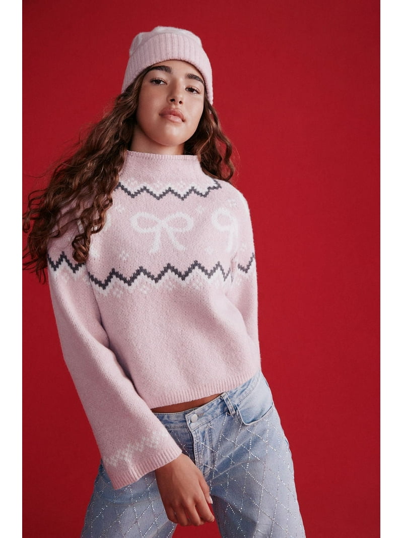 【新品未使用限定値下】Heart Fair Isle Knit Pullover Paula Heart Fair Isle Knit Jumper Green