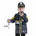 thumbnail image 3 of TOPTIE Police Costume for Kids, Role Play Dress-Up Set for 3 - 7 Years Old-Navy Blue-S, 3 of 7