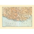 thumbnail image 2 of Bertarelli 18x14 Gold Ornate Wood Framed with Double Matting Museum Art Print Titled - Ligurian Sea Italy - Bertarelli 1914, 2 of 4