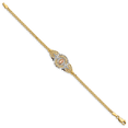 thumbnail image 2 of Primal Gold 14 Karat Two-tone with White Rhodium Our Lady of Guadalupe Bracelet, 2 of 3