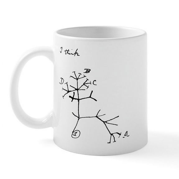 CafePress - I Think RIGHT Handed - 11 oz Ceramic Mug - Novelty Coffee Tea Cup
