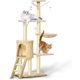 thumbnail image 1 of Árbol para Gatos, 5 Niveles Torre para Gatos con 9 Poste Rascador, Torre Árbol Rascador para Gatos con Escaleras, Casa para Gatos, Bolas Colges, Saltarines para Gatos (Beige, 48 x 34 x 138cm), 1 of 18